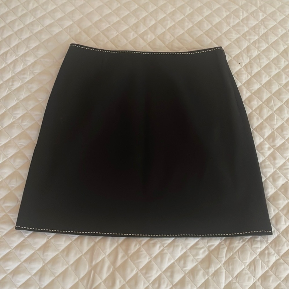 Ann Taylor lined skirt with stitching on hem and waist